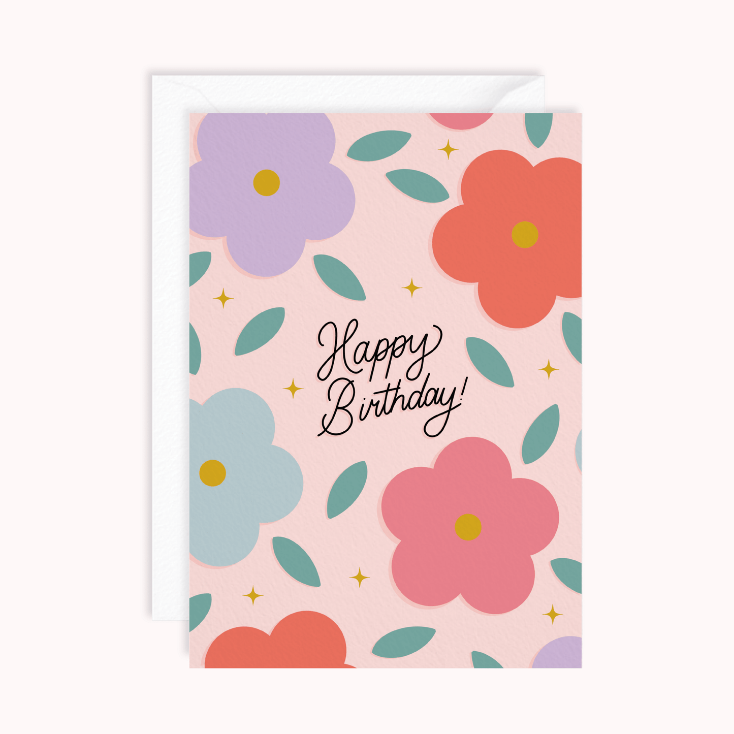 Floral Happy Birthday Card - Stay Soft Co