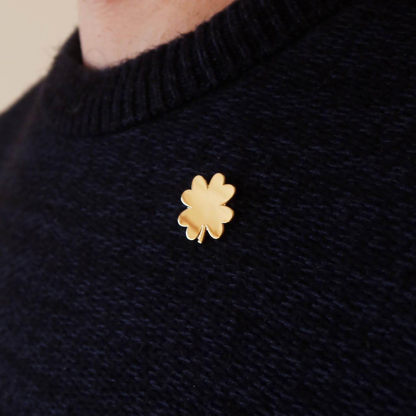 Lucky Clover Pin Badge