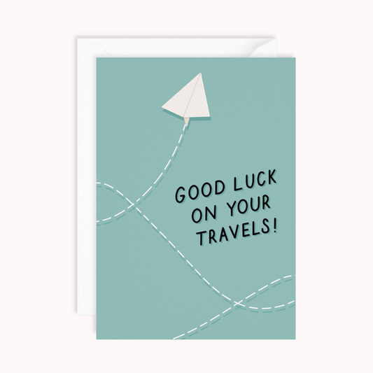 Good Luck on Your Travels Card