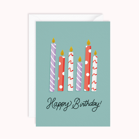Happy Birthday Candles Card