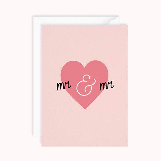 Mr and Mr Wedding Card