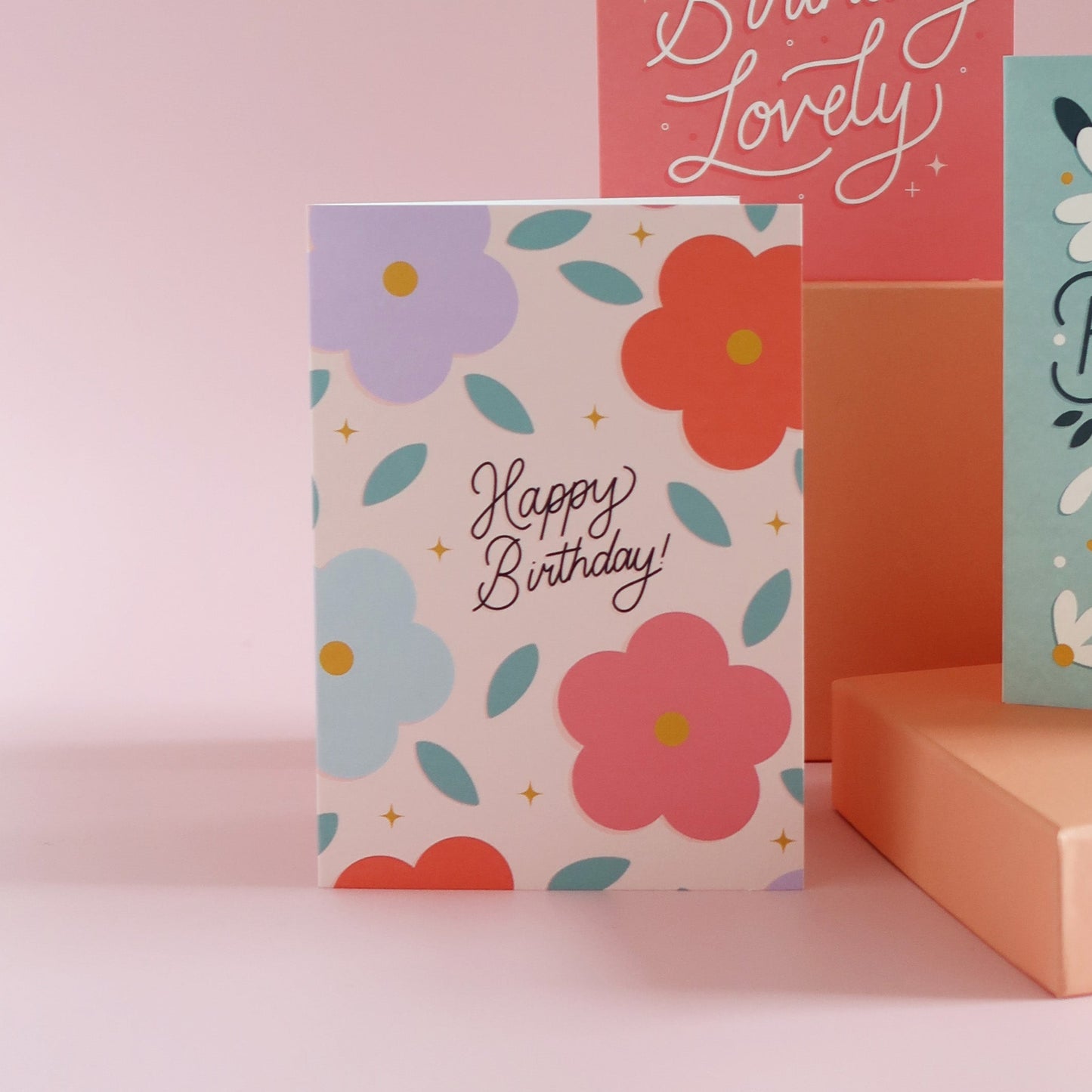 Floral Happy Birthday Card