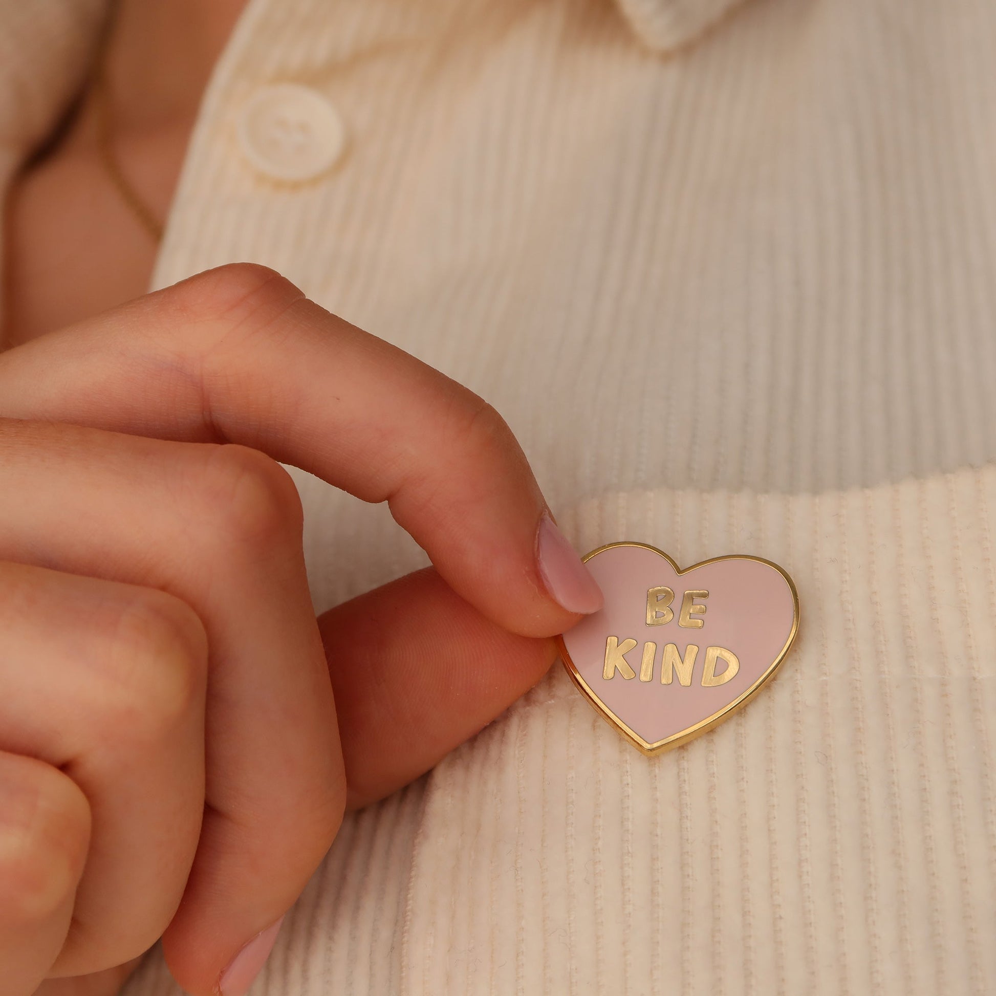 Be Kind Pin Badge - Stay Soft Co