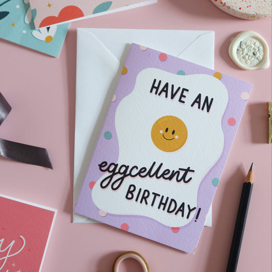 Eggcellent Birthday Card - Stay Soft Co