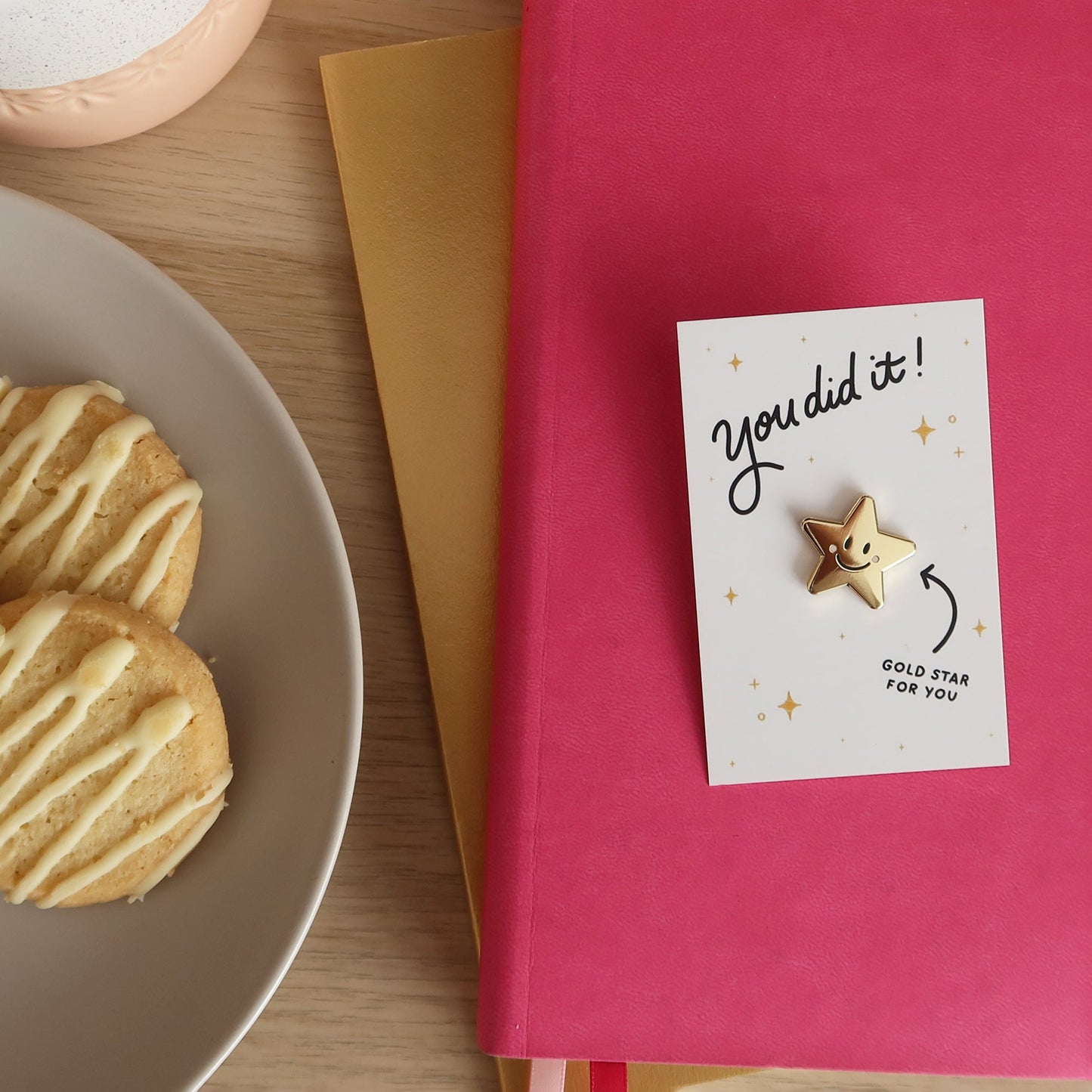 Gold Star Pin Badge - Stay Soft Co