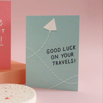Good Luck on Your Travels Card - Stay Soft Co