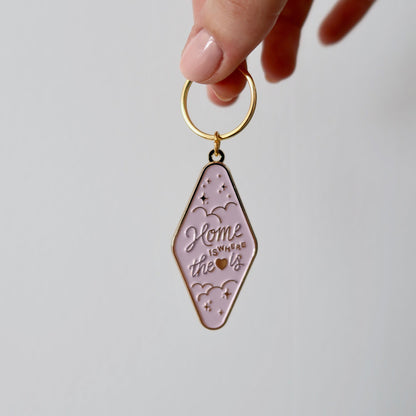 Home Is Where The Heart Is Keychain - Stay Soft Co