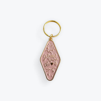 Home Is Where The Heart Is Keychain - Stay Soft Co