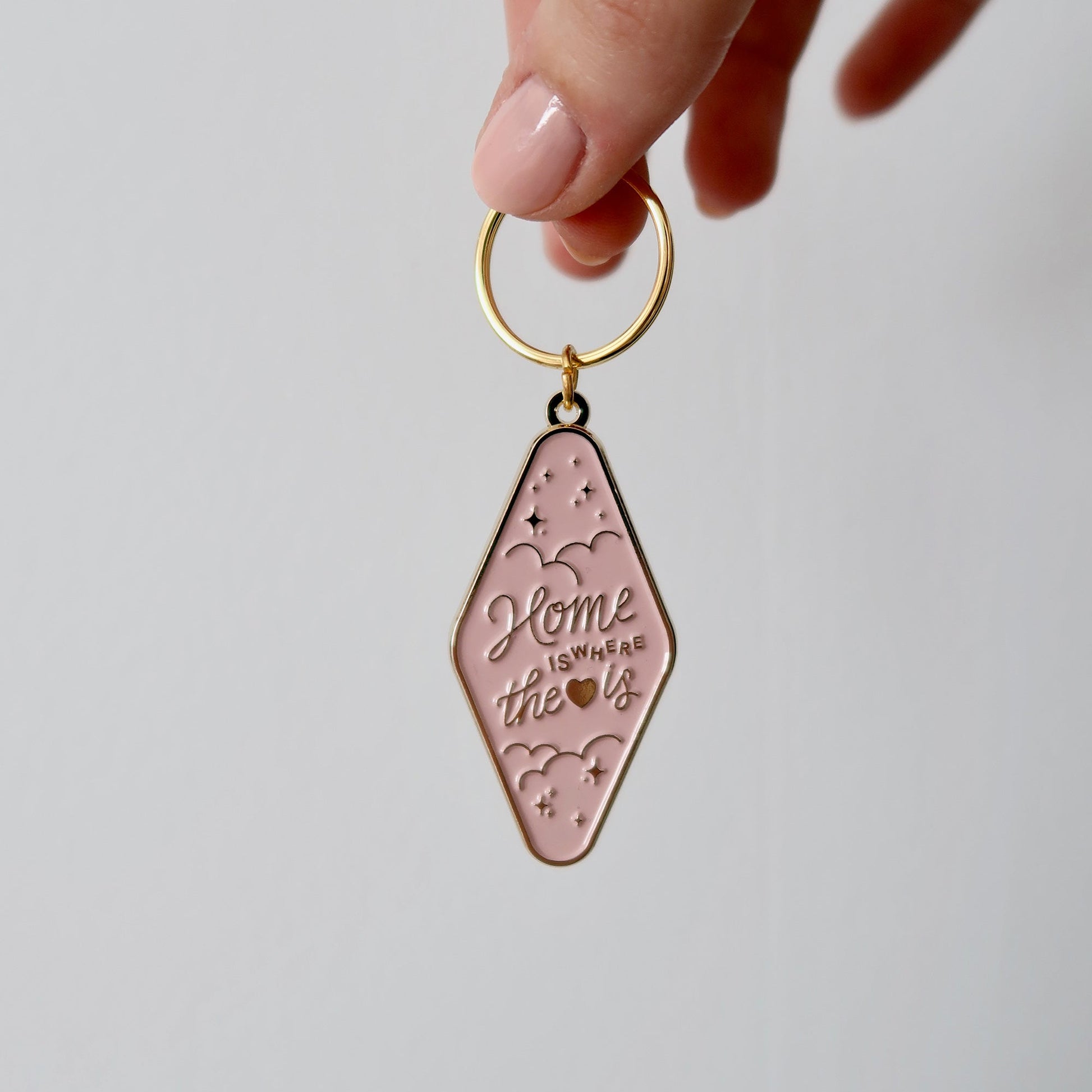 Home Is Where The Heart Is Keychain - Stay Soft Co
