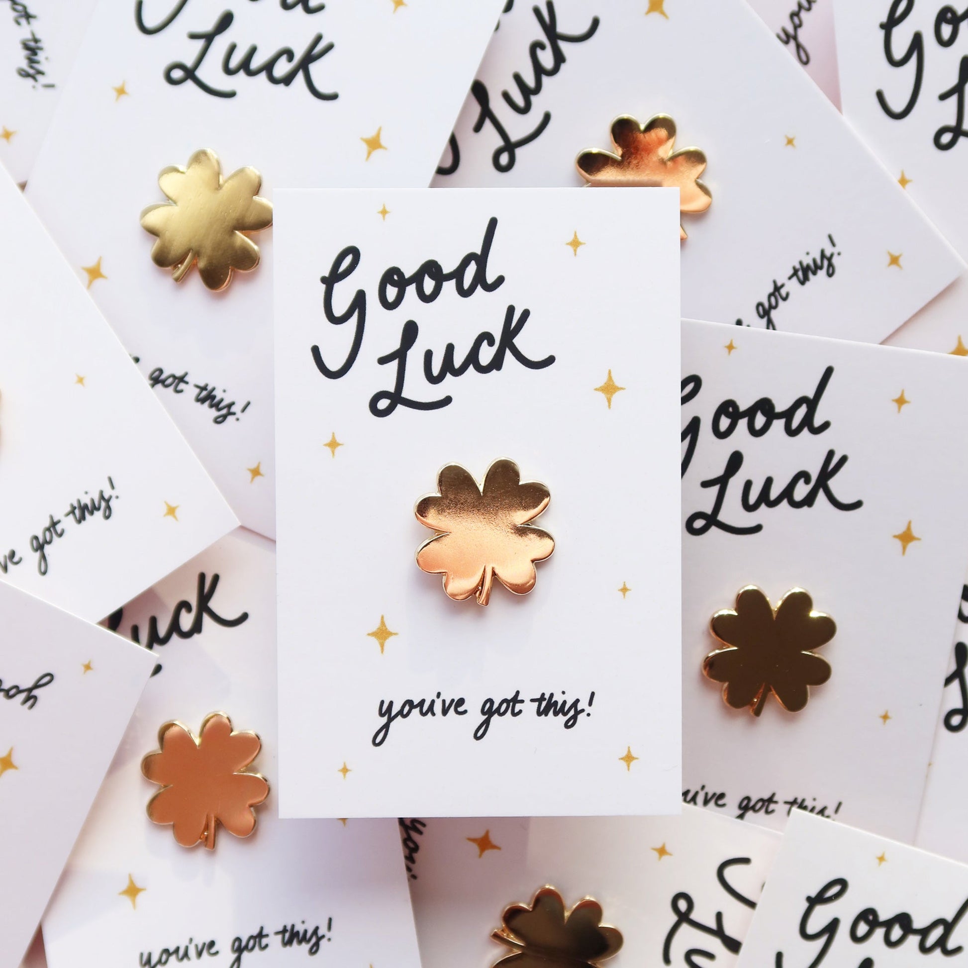 Lucky Clover Pin Badge - Stay Soft Co