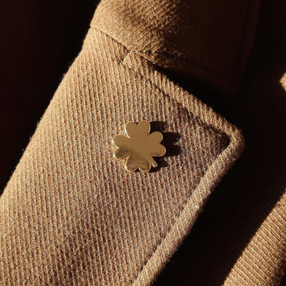Lucky Clover Pin Badge - Stay Soft Co