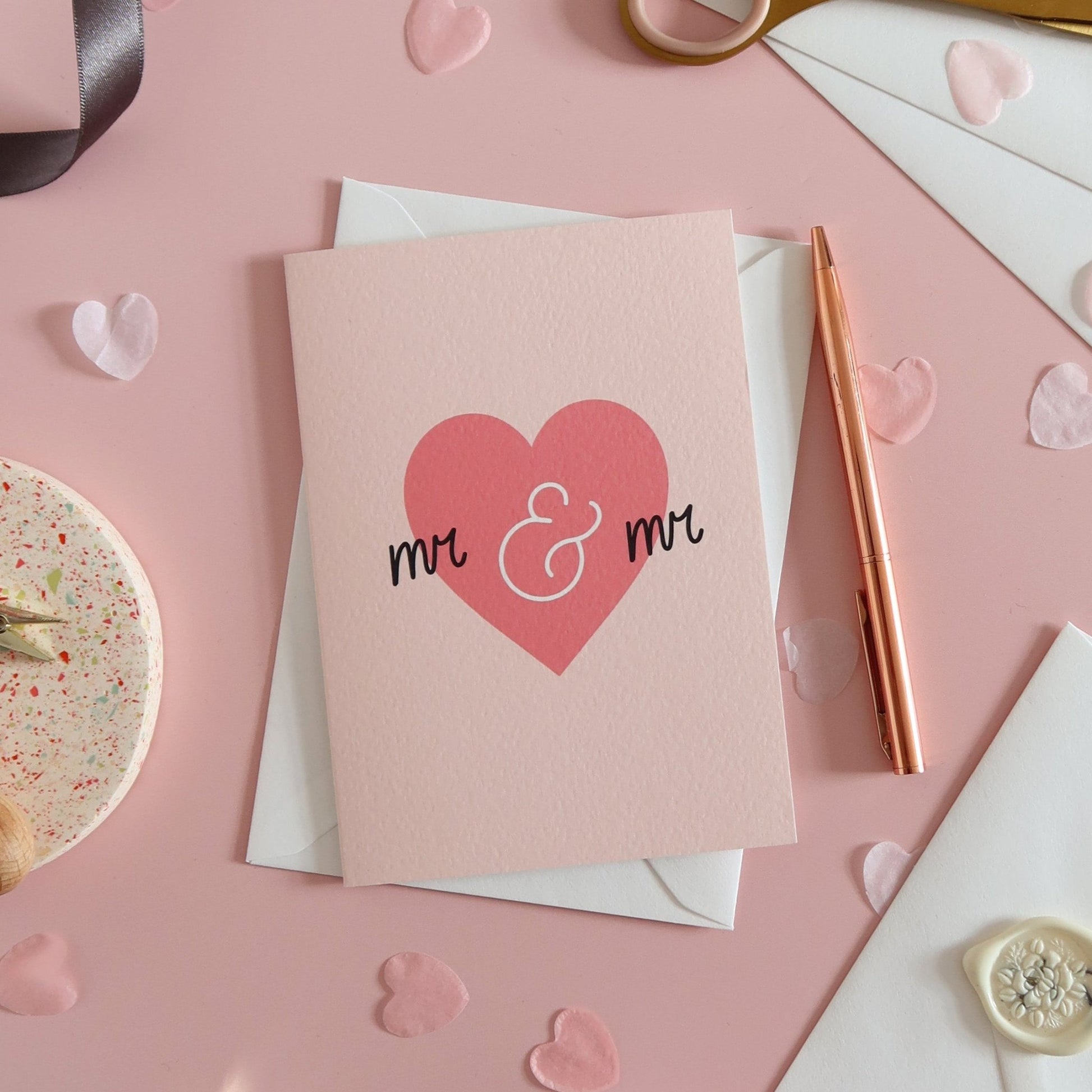 Mr and Mr Wedding Card - Stay Soft Co