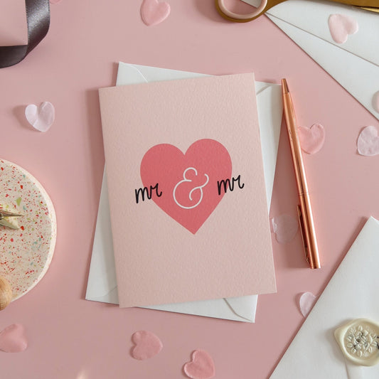Mr and Mr Wedding Card - Stay Soft Co