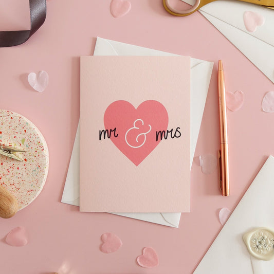 Mr and Mrs Wedding Card - Stay Soft Co