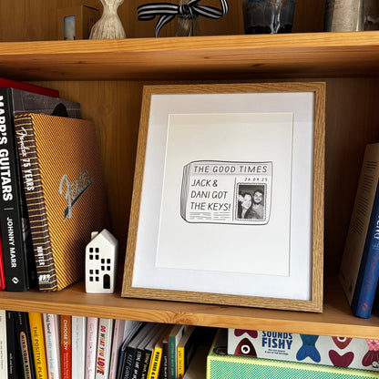 Personalised Newspaper Print - Stay Soft Co