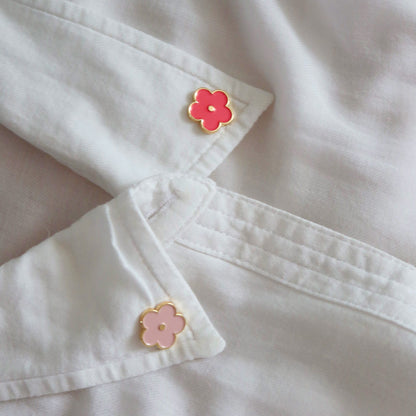 Pink Flower Pin Set - Stay Soft Co